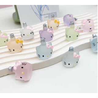 Mô hình chai nước hello kitty dạ quang phát sáng trang trí nhà búp bê, DIY