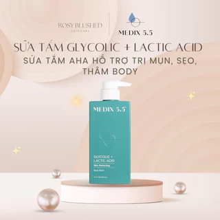 Sữa Tắm AHA Tẩy Da Chết Glycolic + Lactic Acid Medix 5.5