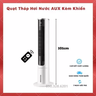 [HÀNG MỚI] Quạt Tháp Hơi Nước AUX CÓ ĐIỀU KHIỂN TỪ XA, Quạt Điều Hòa Hiển Thị Nhiệt Độ, Phím Cảm ứng