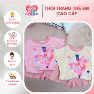 Bộ rip qc 4c 3 chi tiết  hình trái tim cho bé từ 6-16kg [SH43]