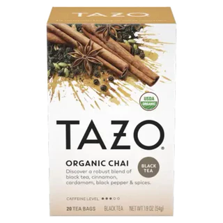 [CHÍNH HÃNG] Trà đen túi lọc Tazo Organic Chai For A Warm Spiced Chai Black Tea (20 túi)