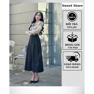 Chân váy kaki dài 2 ly SWEET STORE