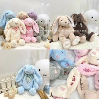 {CÓ SẴN} Thỏ bông Jellycat thêu tên theo yêu cầu hàng loại 1 siêu mềm