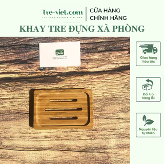 Khay tre đựng xà phòng - Khay xà phòng trong phòng tắm