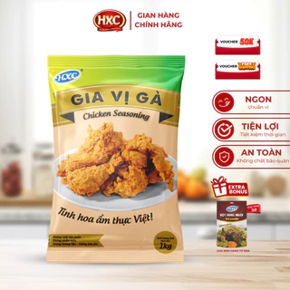 Gia vị gà HXC gói 1kg từ 11 loại thảo mộc dùng để tẩm ướp tạo hương vị hấp dẫn cho món ăn