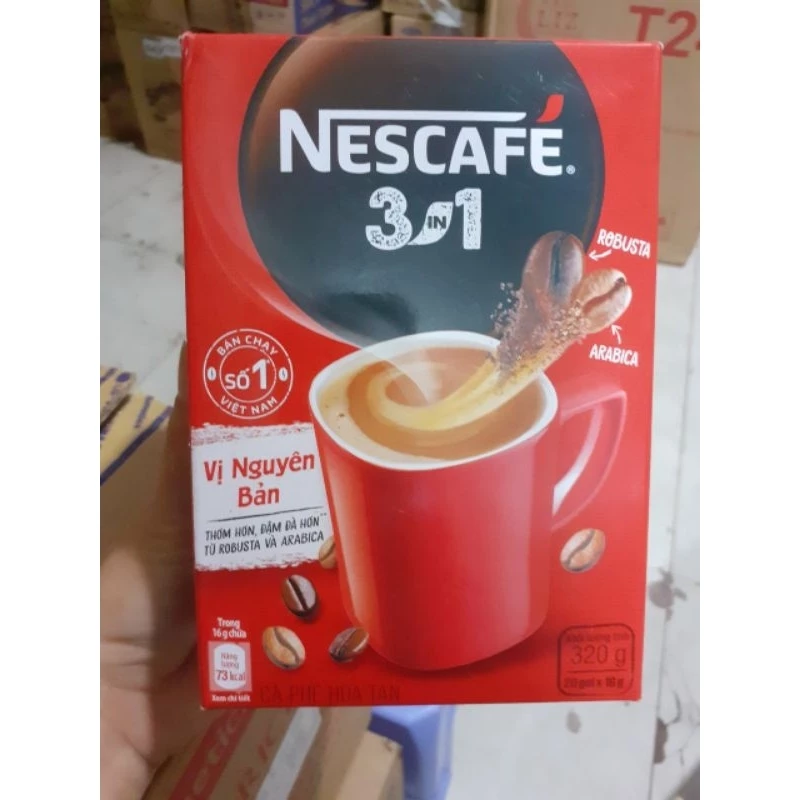 Nescafe CAFE SỮA Nguyên bản HỘP 20GÓI X 16G(320g)