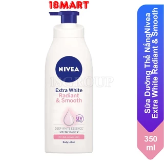 Sữa Dưỡng Thể Trắng Da Chống Nắng Nivea Extra White Radiant & Smooth 350ml (Thái Lan)