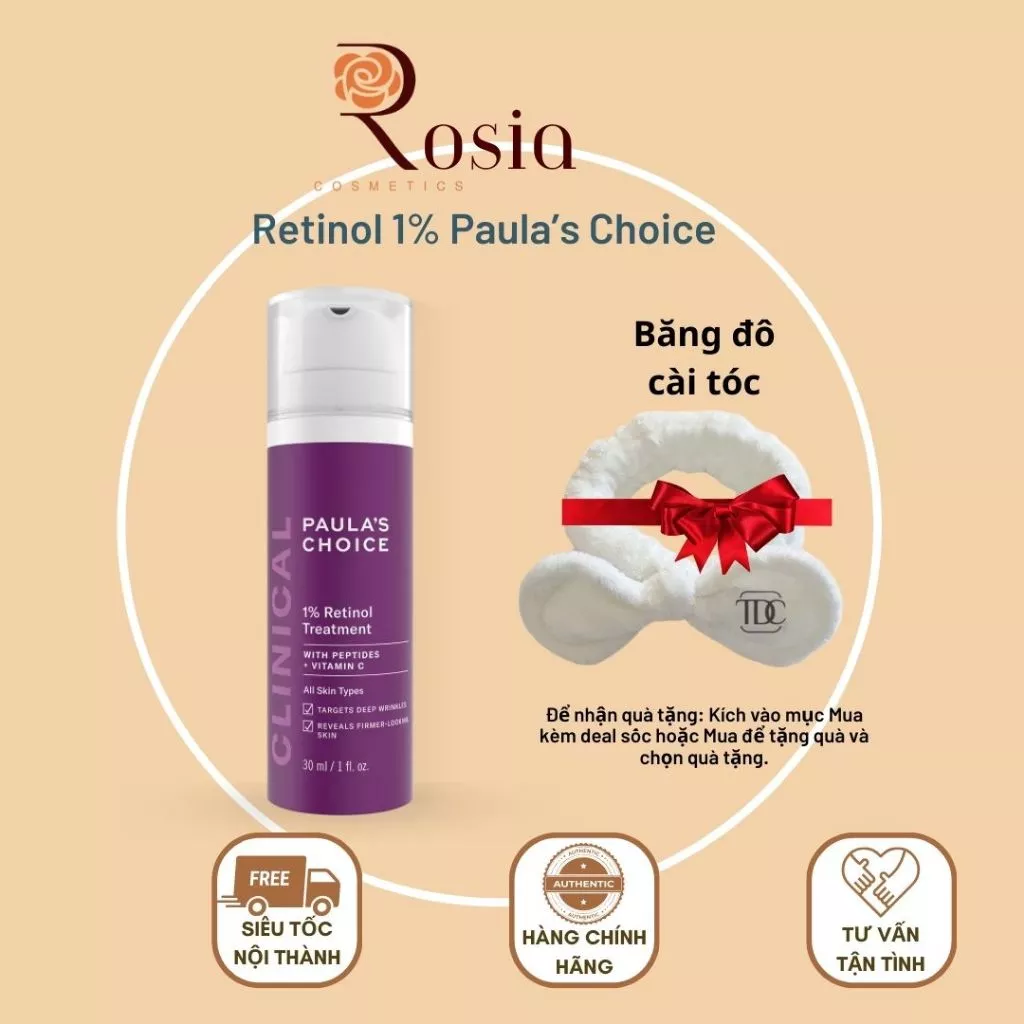 Clinical 1% Retinol Treatment – Paula’s Choice – Tinh chất giúp giảm 1% Retinol - ROSIA Cosmetic