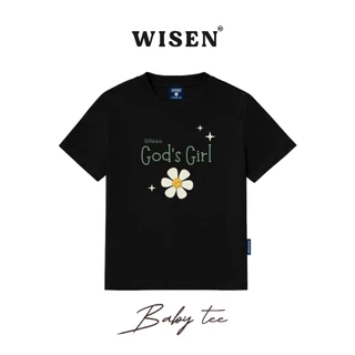 Áo Thun Baby Tee WISEN Phông Unisex Local Brand 100% Cotton Cao Cấp 2 Chiều Mẫu "GOD'S GIRL "