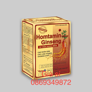 Viên uống nhân sâm HOMTAMIN GINSENG Viphar giúp tăng cường sức đề kháng bồi bổ cơ thể giúp ăn ngon ngủ ngon