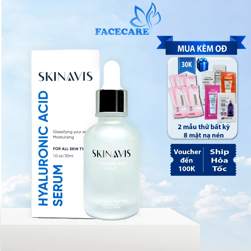 [Mã COSBAUH3 giảm 8% đơn 300K] SERUM Cấp Ẩm Phục Hồi Skinavis chứa Hyaluronic Acid và B5 dành cho mọi loại da 30ml