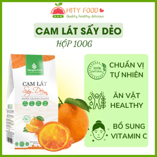 Cam lát sấy dẻo Nonglamfood hộp 100g | Ăn vặt healthy, tốt cho sức khỏe, hỗ trợ ăn kiêng