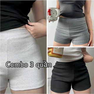 [COMBO 3 QUẦN, GIẢM SỐC, DEAL NEW] Quần Đùi Dáng Ôm Gọn Tôn Dáng Chất Len Co Giãn Tốt