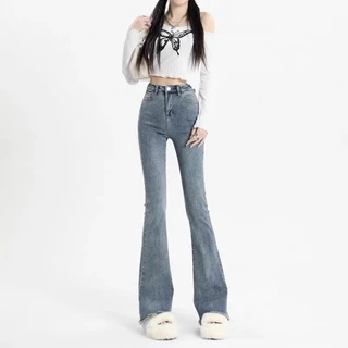 Quần Jeans Nữ Ống Loe, Quần Bò Nữ Ống Loe Cực Tôn Dáng Dễ Phối Đồ  Siêu Xinh KT52