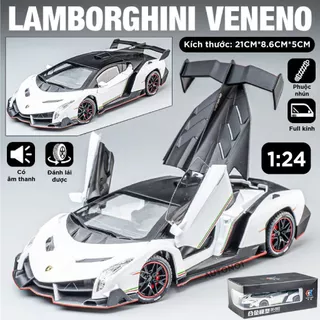 Mô hình xe Lamborghini Veneno có đèn 1:24 Che zhi OT094