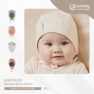 Bubaby ASR194321 Mũ buộc dây tai thỏ siro cho bé