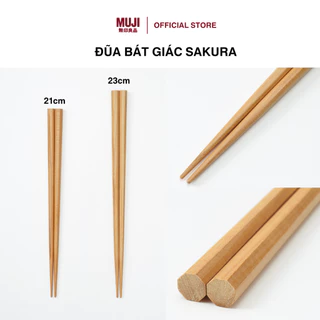 Đũa Bát Giác Sakura MUJI