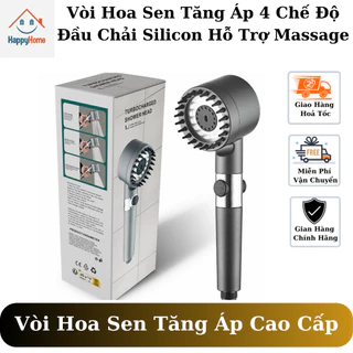 Vòi hoa sen tăng áp cao cấp, vòi nhà tắm tăng áp lực nước có đầu massage và 3 chế độ điều chỉnh nước