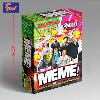 Board game-Bộ Bài Squad Meme Foxi Mêm-trò chơi đội nhóm siêu vui hài hước