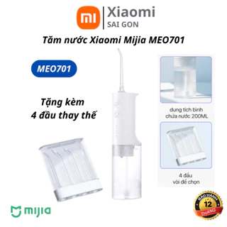 Tăm nước Xiaomi Mijia MEO701, lưu lượng nước xung tần số cao, làm sạch hoàn toàn các mảng bám, tránh chảy máu chân răng