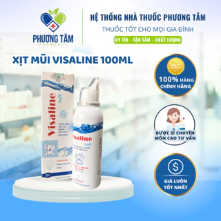 Xịt mũi hằng ngày Visaline Soft - Làm sạch niêm mạc mũi, loại bỏ bụi bẩn, phục hồi độ ẩm - Lọ 100ml