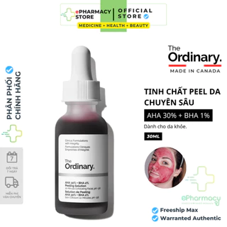 Tinh Chất Peel da The Ordinary AHA 30%+BHA 2% Peeling Solution 30ml (ttauth)