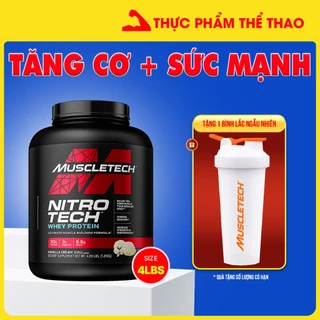 Sữa Whey Protein Tăng Cơ, Săn Chắc Nitro Tech Size 4lbs - Muscletech USA - Nhiều Hương Vị