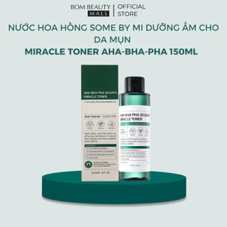 Nước Hoa Hồng Some By Mi Dưỡng Ẩm 30 Ngày Cho Da Mụn Miracle Toner AHA - BHA - PHA 150ML