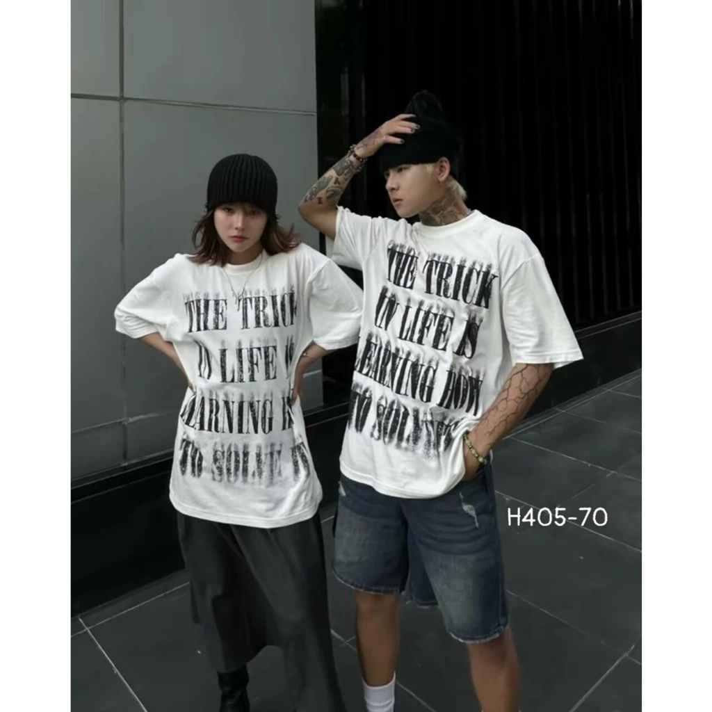 ÁO THUN UNISEX RỘNG RÃI CÁ TÍNH