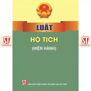 [Sách] Luật hộ tịch (hiện hành)