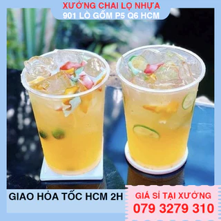 Ly nhựa khổng lồ 900ml kèm nắp (1000ml yếu)