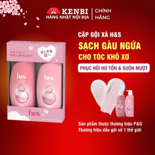 Cặp dầu gội xả HS hồng giúp mái tóc mềm mượt, phục hồi hư tổn - Kenbi hàng Nhật