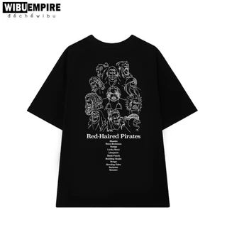 WIBU EMPIRE | Áo Thun Form Rộng Băng Shank | Anime One Piece - Áo Phông Unisex