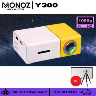 Máy chiếu Y300 Projector Máy chiếu mini cầm tay HD 1080P LED Điện thoại máy tính xách tay Android HDMI USB Nhỏ