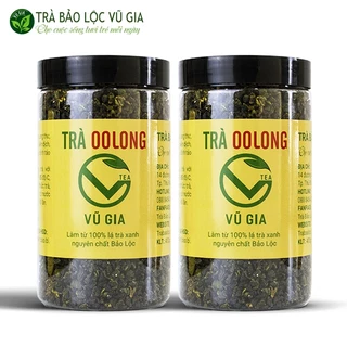 Combo 2 Trà Ô Long (Olong/ Oolong) Nguyên Chất Bảo Lộc Vũ Gia (400gr/hũ) - Hỗ trợ giảm cân, ngăn ngừa tiểu đường