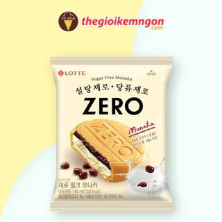 Kem bánh đậu đỏ Hàn Quốc Lotte Zero Monaka (140ML)