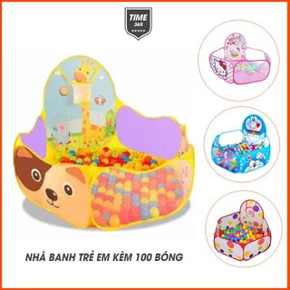 [FREESHIP] Lều nhà banh cho bé kèm 100 bóng, lều bóng đồ chơi cho bé kèm 100 bóng nhựa Việt Nam
