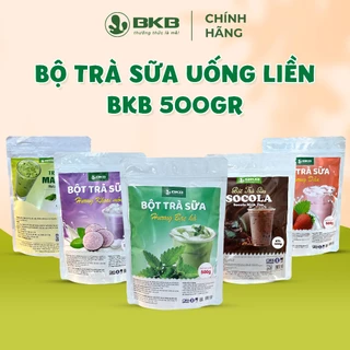 Bột Trà Sữa Uống Liền Tự Pha BKB 500gr/Túi - ( Trà Sữa 3 in 1 Hòa Tan) - Nguyên Liệu Pha Chế BKB