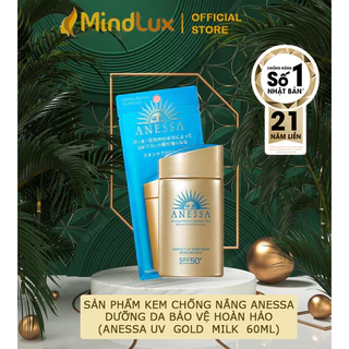 Kem Chống Nắng Anessa Dưỡng Da Kiềm Dầu 60ml (Mẫu Mới 2022) - KCN Anessa Perfect UV Sunscreen Skincare Milk SPF50+/PA+++