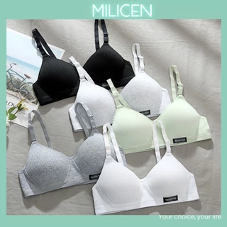 Set Áo Ngực Nữ Cotton Không Gọng MILICEN Áo Lót Nữ Bra Mút Mỏng Nâng Nhẹ Tôn Vòng 1 ANM01