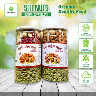 Hạt Dinh Dưỡng Mix 5 Loại Hạt 💥 CAO CẤP 💥 Macca, Hạt Điều, Óc Chó, Hạnh Nhân, Hạt Bí Hũ 500Gr