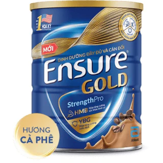 Sữa bột Ensure Gold Abbott hương Cà Phê (HMB) 850g