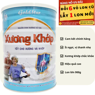 Sữa khớp GOLDSTAR XƯƠNG KHỚP 900G cho người đau nhức khớp, loãng xương, thích hợp cho người tiểu đường, date luôn mới