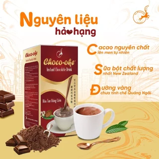 Socola Hòa Tan Uống liền CHOCO-OKE, Socola Giảm Cân Gói Tiện Lợi 10 gói/hộp