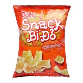 1 bịch 10 gói Bim Bim snack Bí Đỏ 32g