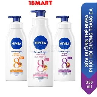 Sữa Dưỡng Thể NIVEA Phục Hồi Dưỡng Trắng Da 350ml Thái Lan