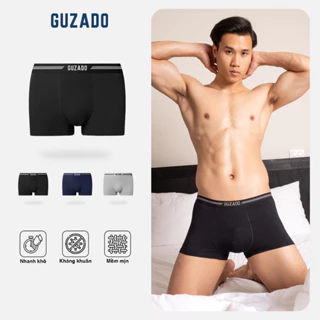 Combo 3 quần Boxer nam Vải Bamboo Dáng Trunks Kháng Khuẩn Cực Tốt,Thoáng Khí Hút Ẩm Tốt CB3GBX02