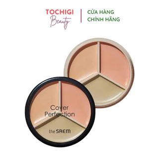 Che Khuyết Điểm Triệt Sắc The Saem Cover Triple Pot Concealer 4.5g