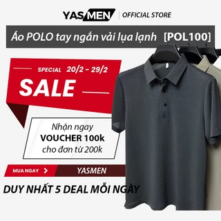 Áo Thun Polo Tay Ngắn Vải Lụa Lạnh Mỏng YASMEN, mã POL100