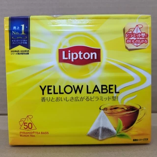 [Hộp 100g / 50 túi lọc] TRÀ ĐEN NHÃN VÀNG [Japan] LIPTON Yellow Label Tea Bags